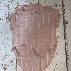 Pink collared top